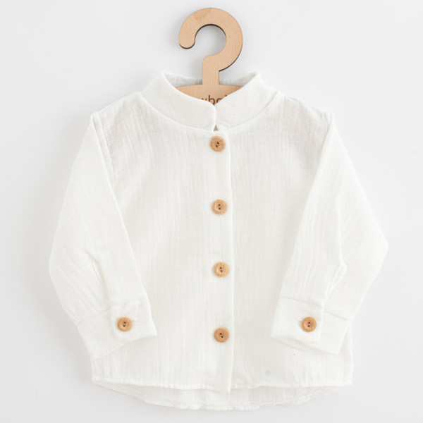 Kojenecká mušelínová košile New Baby Soft dress béžová 68 (4-6m)