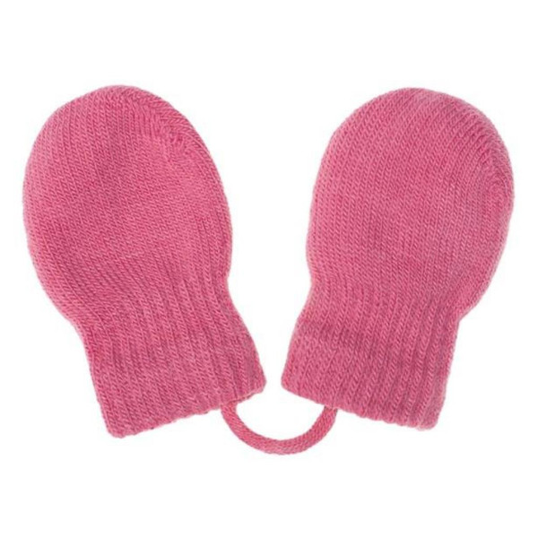 Dětské zimní rukavičky New Baby růžové 56 (0-3m)