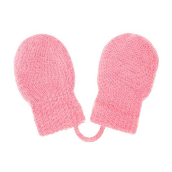 Dětské zimní rukavičky New Baby světle růžové 56 (0-3m)