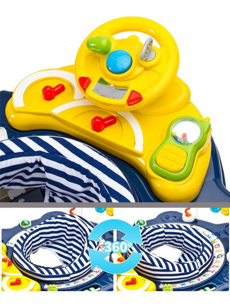 Dětské chodítko Toyz HipHop 3v1 modré 