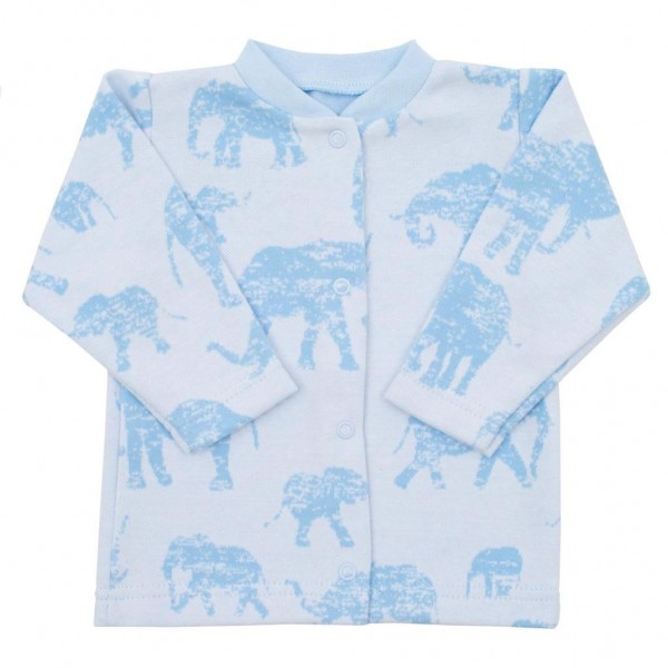 Kojenecký kabátek Baby Service Sloni modrý 62 (3-6m)
