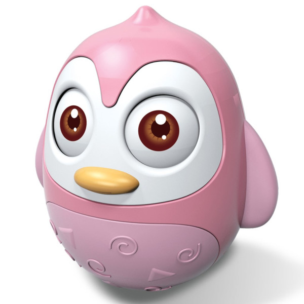 Kývací hračka Bayo tučňák pink