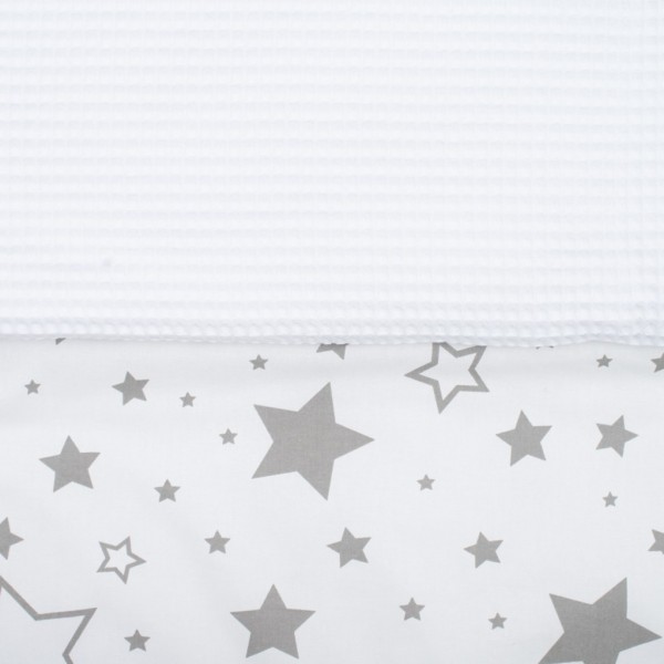 Dětská deka s výplní New Baby Vafle bílá hvězdičky 80x102 cm 