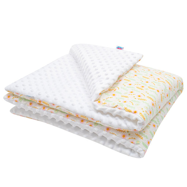 Dětská deka z Minky s výplní New Baby Harmony bílá 70x100 cm 