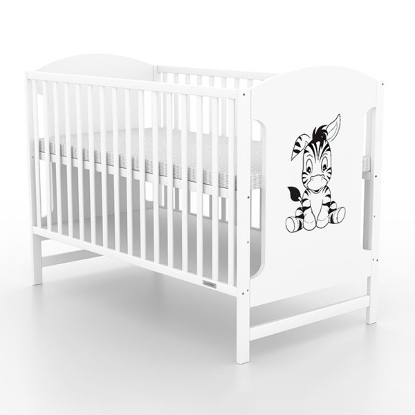Dětská postýlka New Baby MIA Zebra bílá