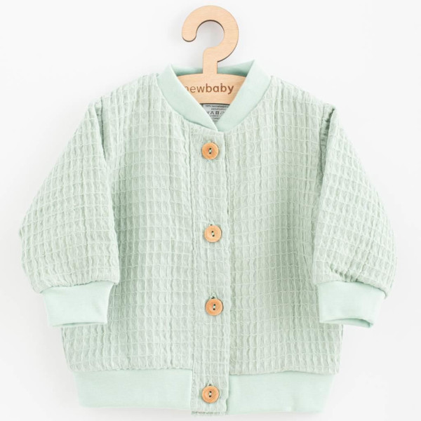 Kojenecký mušelínový kabátek New Baby Comfort clothes šalvějová 62 (3-6m)